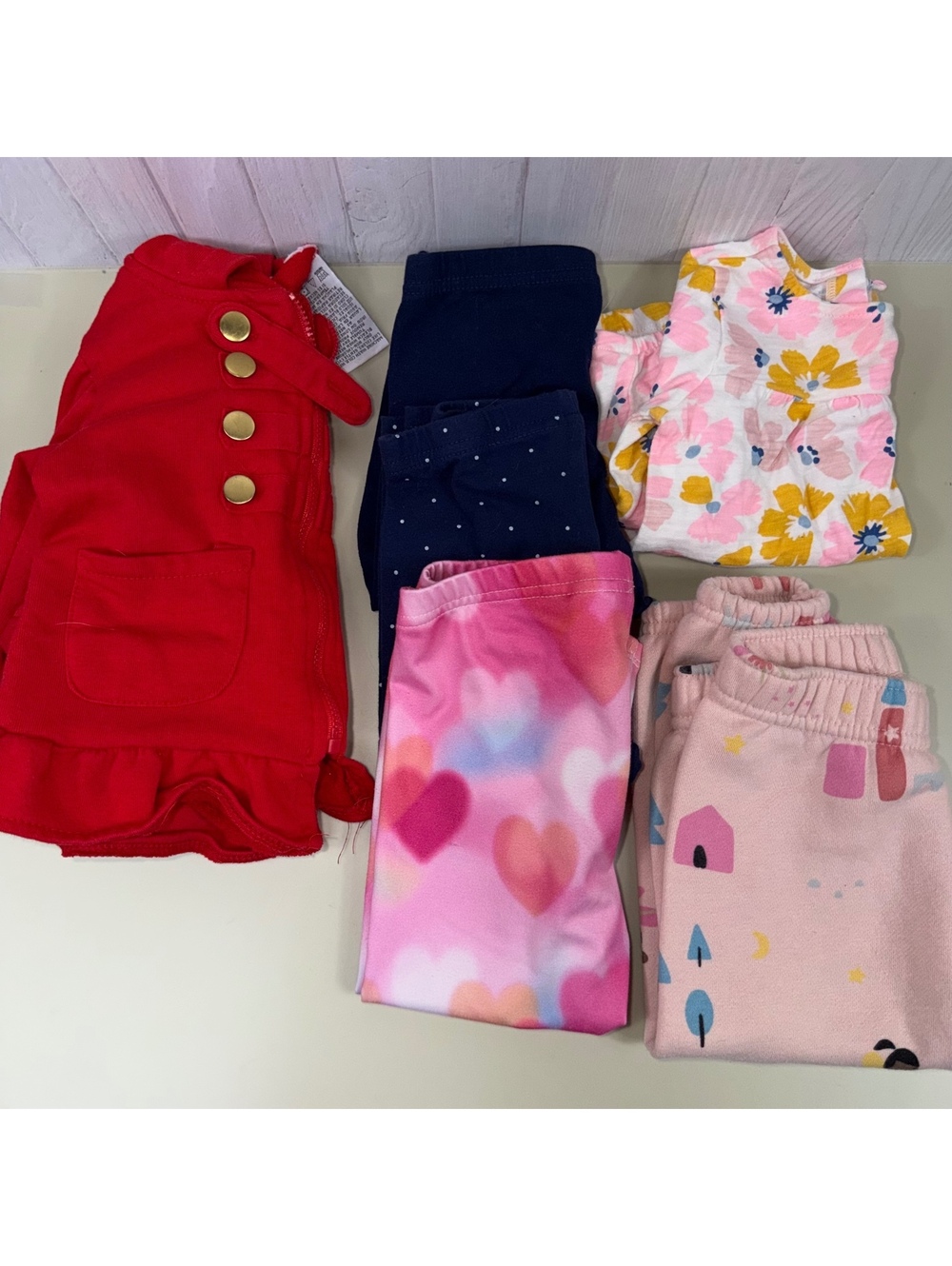 Baby Girls 18M Clothing Lot Carter’s Garanimals 6 Pieces